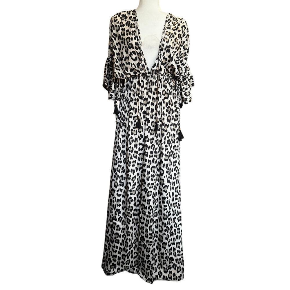 Karma Highway Leopard Print Maxi Dress – New With Tags – One Size - Picture 2 of 6